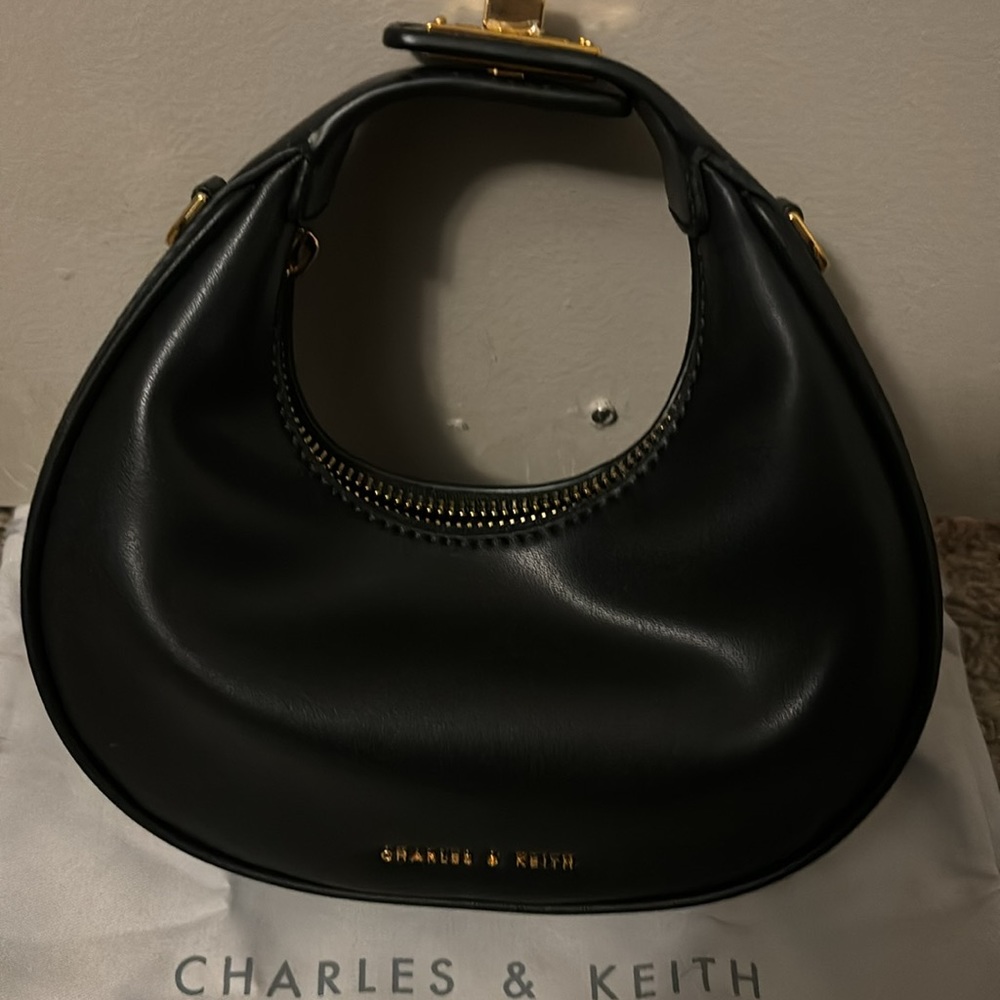Charles & Keith Black Handbag